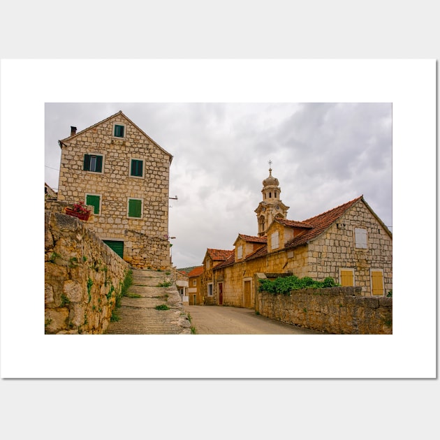 Loziscz Village in Brac, Croatia Wall Art by jojobob